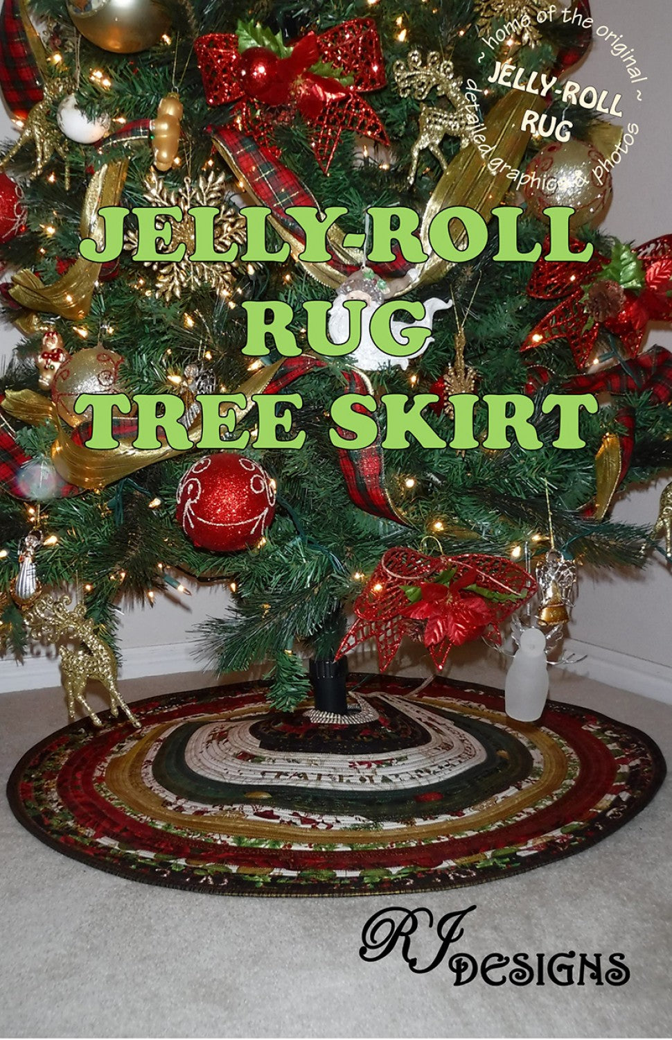 Jelly Roll Rug Tree Skirt - RJD-135 - R.J. Designs