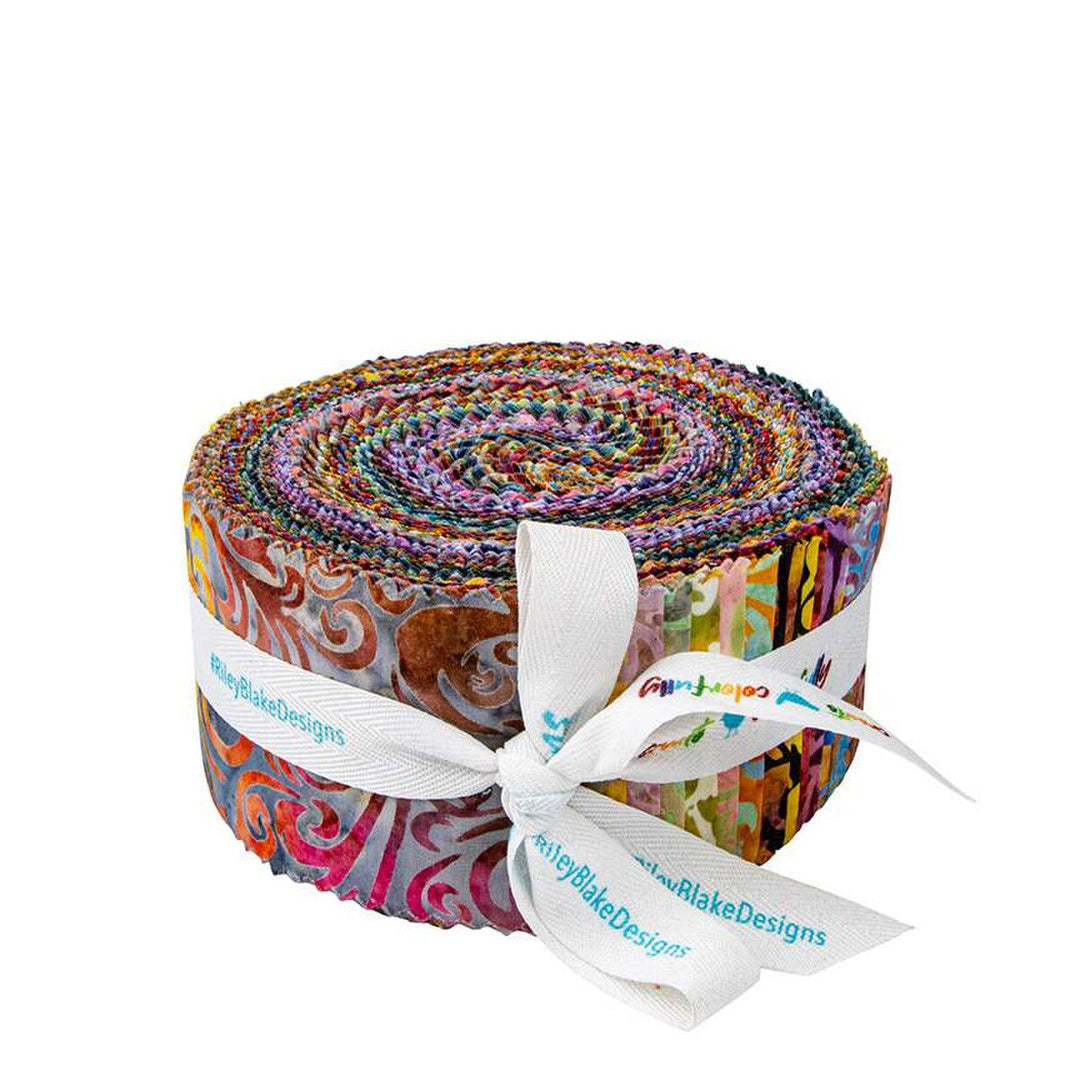 Batiks Elementals Twirl & Swirl 2-1/2" Rolie Polie - RP-21901-40