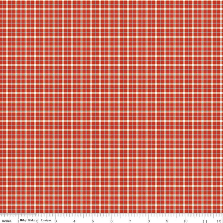 Red White & Bang Plaid - Red - Red - C11529-Red
