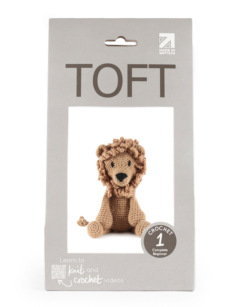 Toft Rufus the Lion crochet kit for beginners