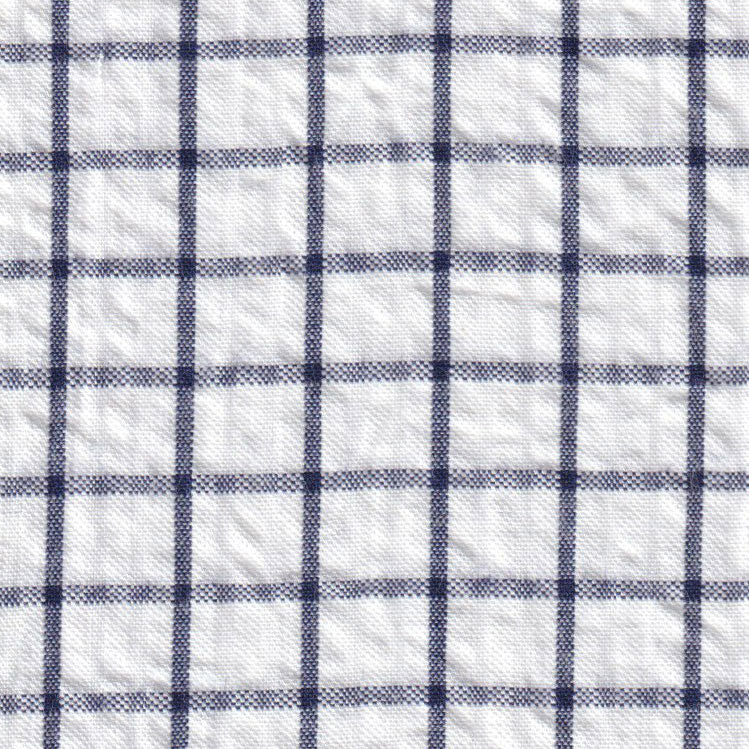 Navy Seersucker Check - #S/111