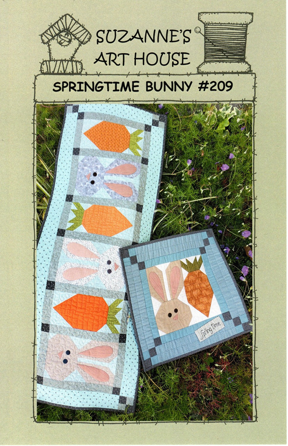 Springtime Bunny - SAH209 - Suzanne's Art House