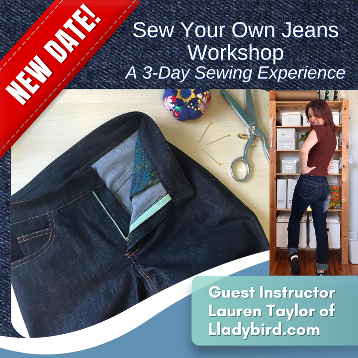 Sew Your Own Jeans Workshop-June 26, 27, and 28-Collierville