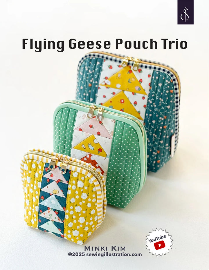 Flying Geese Pouch Trio - Minki Kim