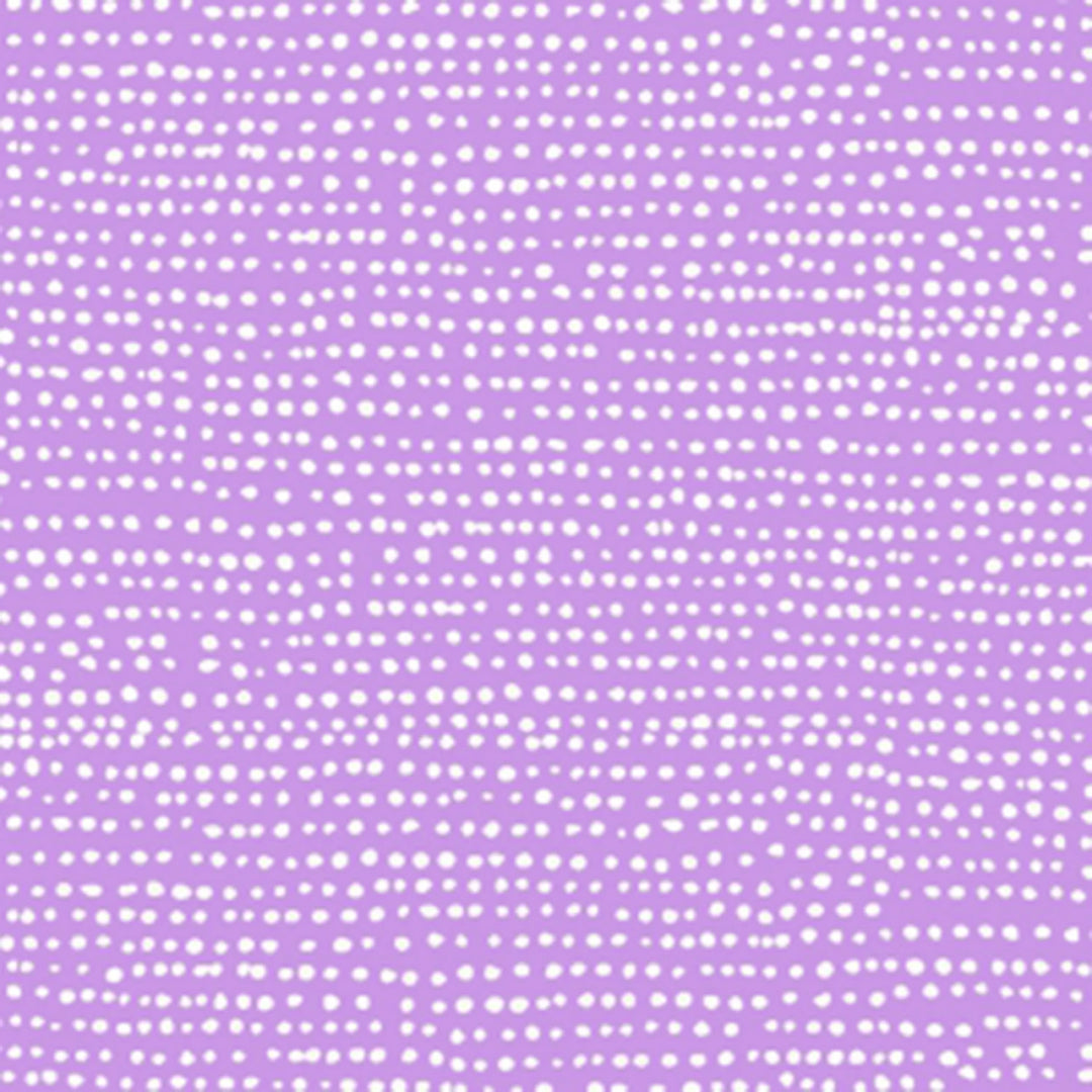 Pattern of small white dots on a purple background