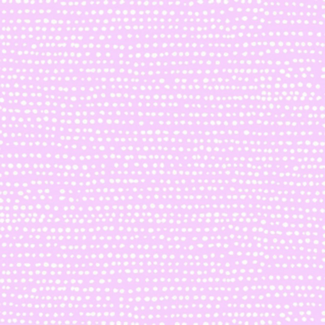 Pattern of small white stars on a light purple background