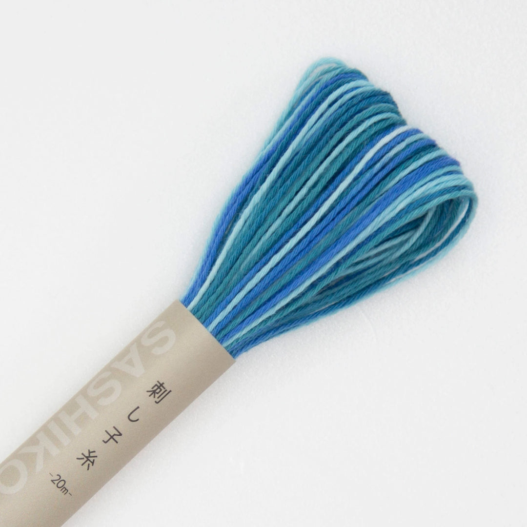 Olympus Sashiko Thread 22yd - Variegated Blue - ST-20VP-72