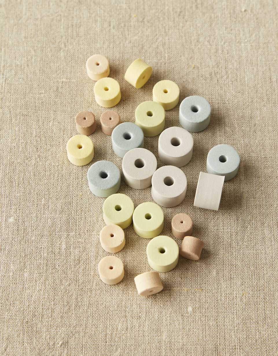 Stitch Stoppers in shades of earth tones