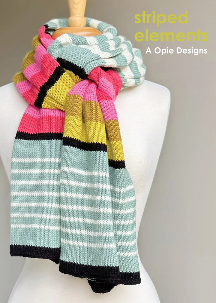 Striped Elements Hat and Scarf Knitting Kit