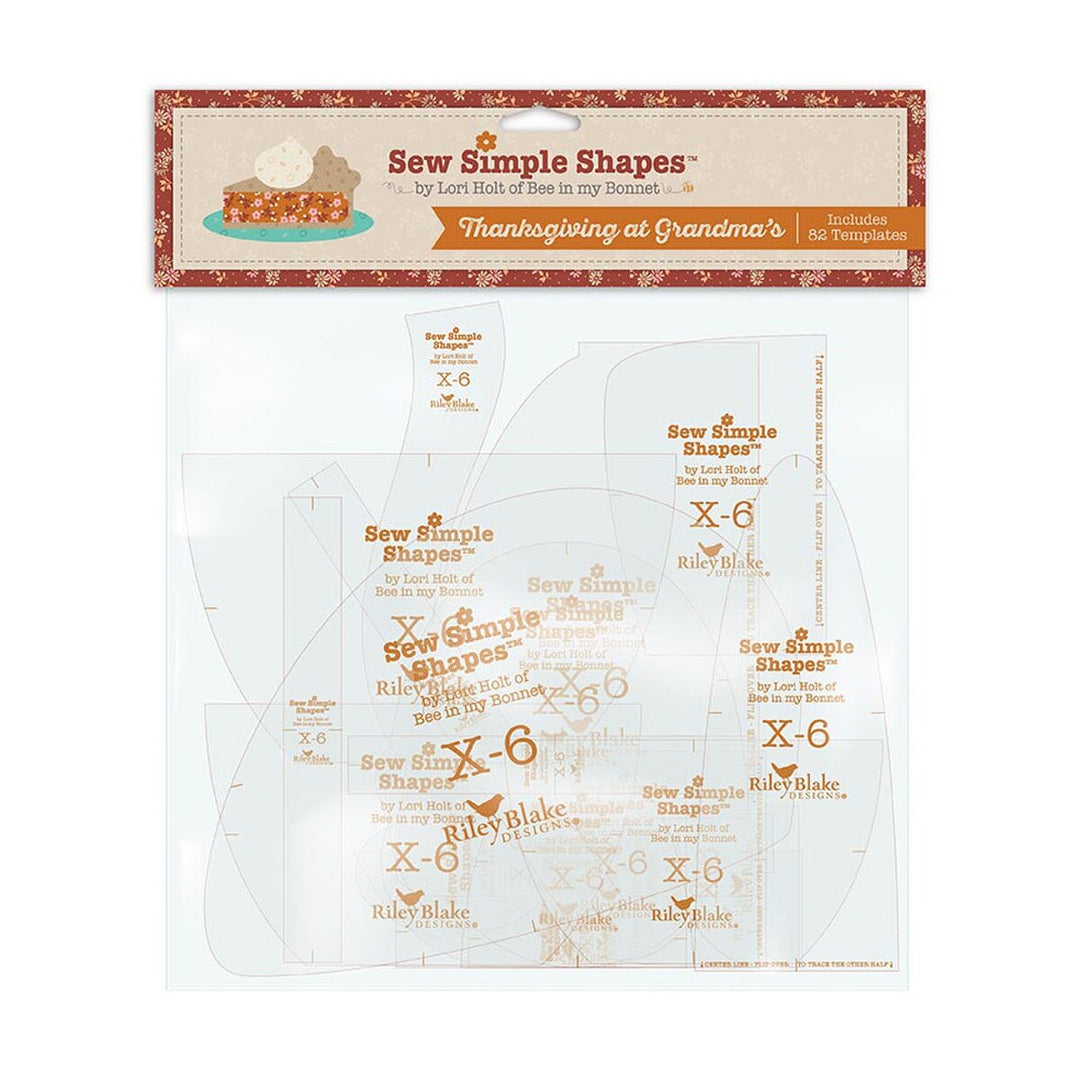 Sew Simple Shapes pattern book by Lori Holt of Bee in my Bonnet with Thanksgiving design on cover