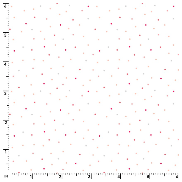 Vintage Flora Tiny Dots White/Pink - MAS8210-WPZ
