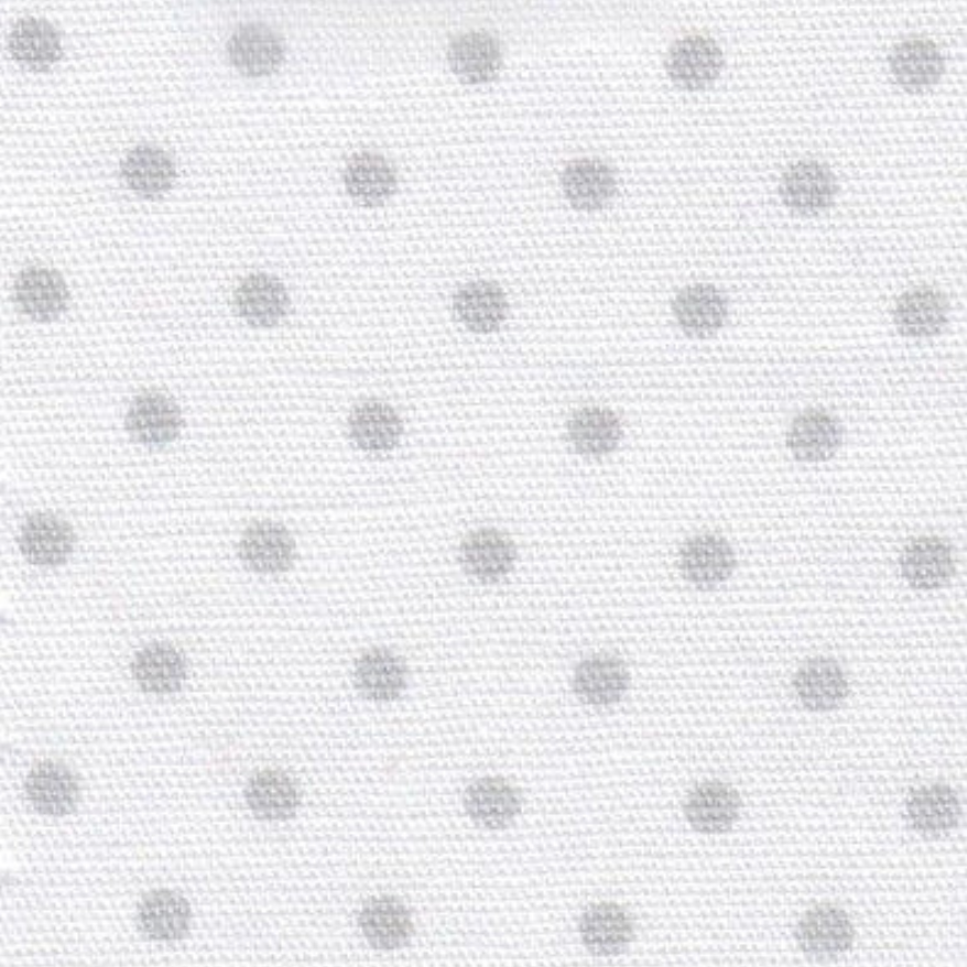 White With Grey Dots  - #2165