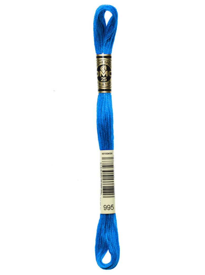 electric blue dmc embroidery floss 