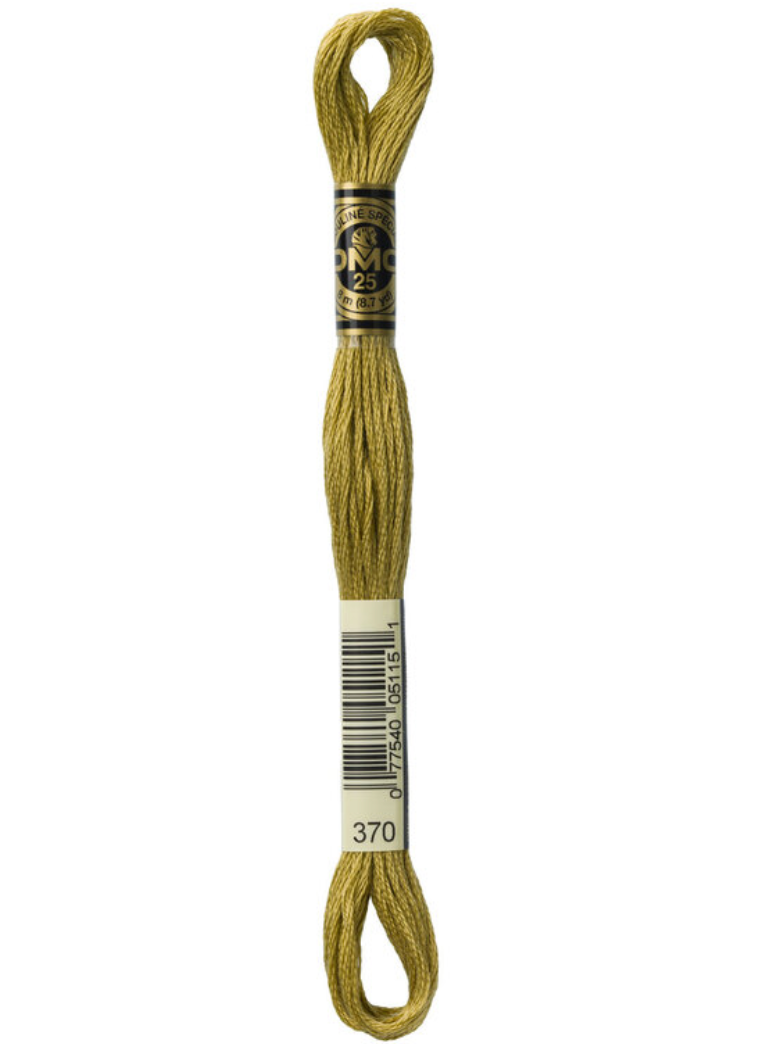 medium mustard skein of embroidery floss