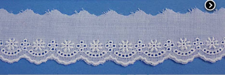 Swiss Edging - White - 40124