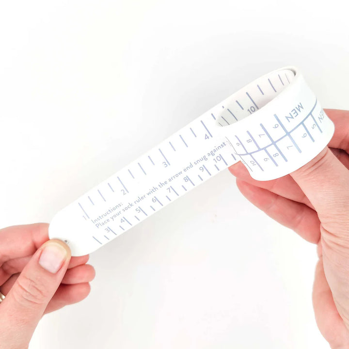 Sock Ruler - Sizing Bracelet Ruler - Sea Glass