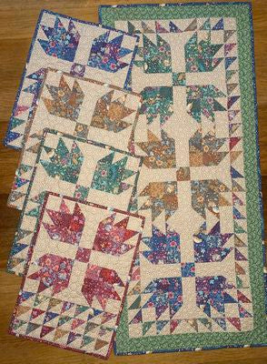 Rustling Leaves Table Runner & Placemats Pattern - TMBRLT12