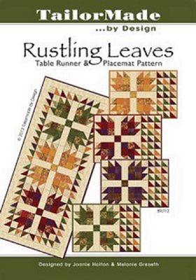 Rustling Leaves Table Runner & Placemats Pattern - TMBRLT12