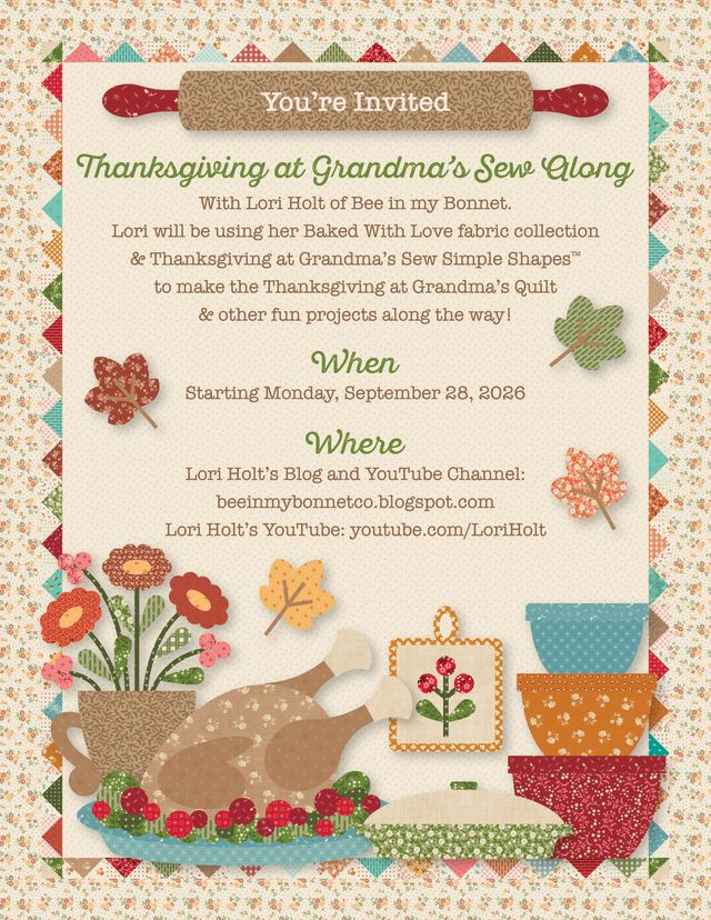 Pre-Order Thanksgiving at Grandma's Quilt Kit