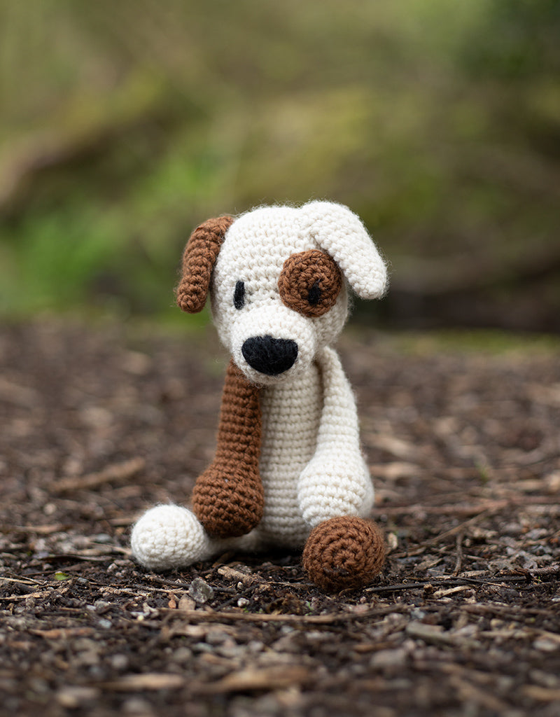 Tucker the Jack Russel crochet stuffed dog
