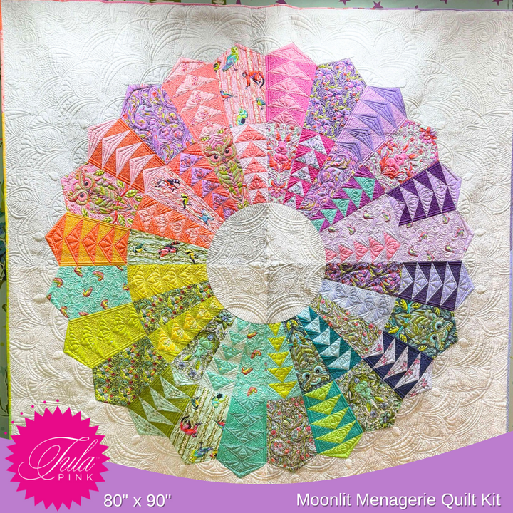 PREORDER - Moonlit Menagerie Quilt Kit - Featuring Full Moon Forest II from Tula Pink - KIT2QTTP.MOONLIT