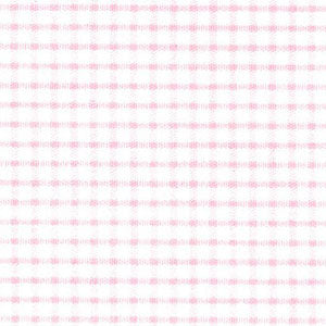 pink and white gingham seersucker fabric