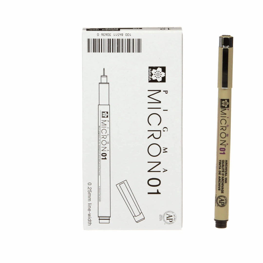 Pigma Micron Pen Black .25mm Size 01 - XSDK0149