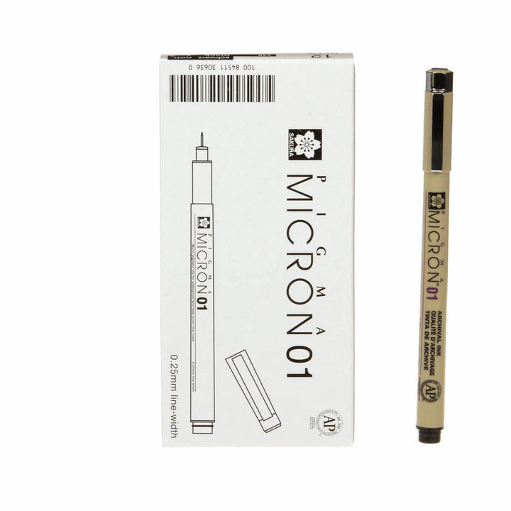 Pigma Micron Pen Black .25mm Size 01 - XSDK0149