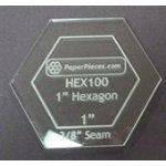 Hexagon acrylic template used when making quilts