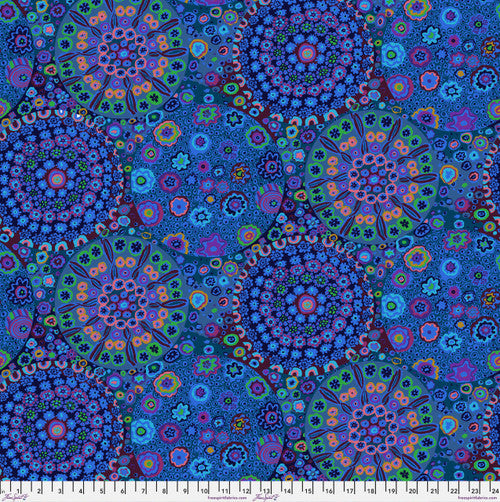 Backing Fabric - Kaffe Quilt Backs - Millefiore - Blue - QBGP006.Blue
