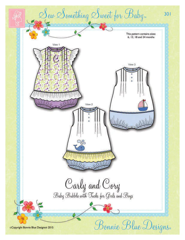 Carly and Cory - 6m-24m - 301 - Bonnie Blue Designs