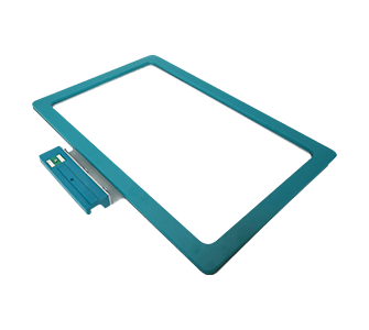Teal embroidery hoop