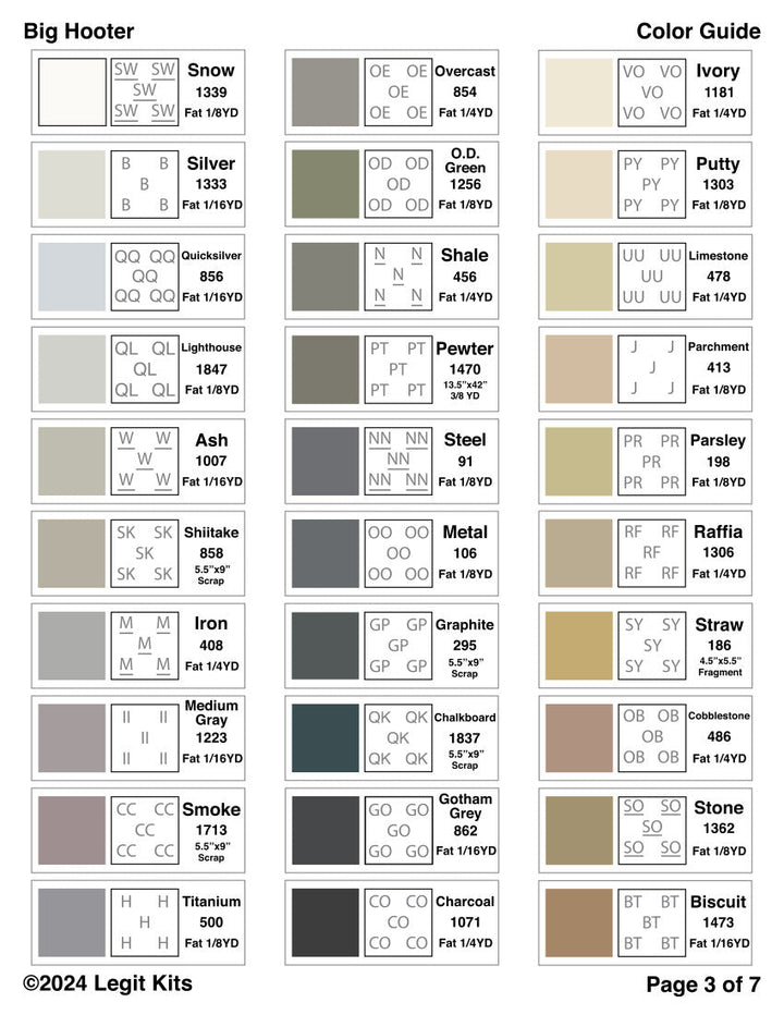 Big Hooter Quilt Kit