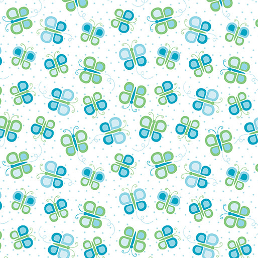 Butterfly Swirl - Turquoise - 1334783B