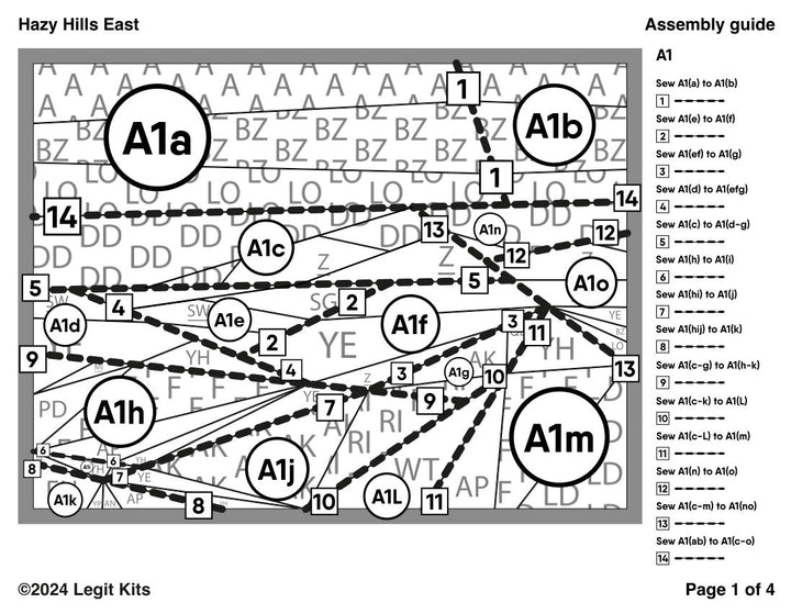 Hazy Hills East Pattern