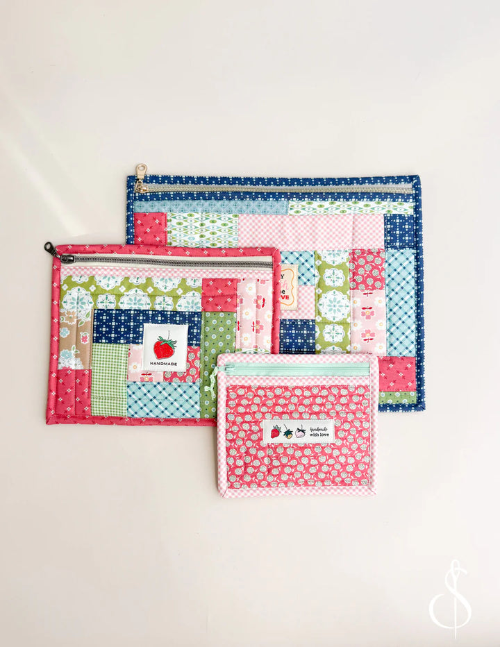 Flatmates Pouch Trio Pattern - Minki Kim