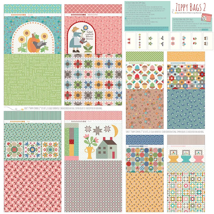 Calico Home Décor Zippy Bags 2 Panel by Lori Holt - HD12863-PANEL