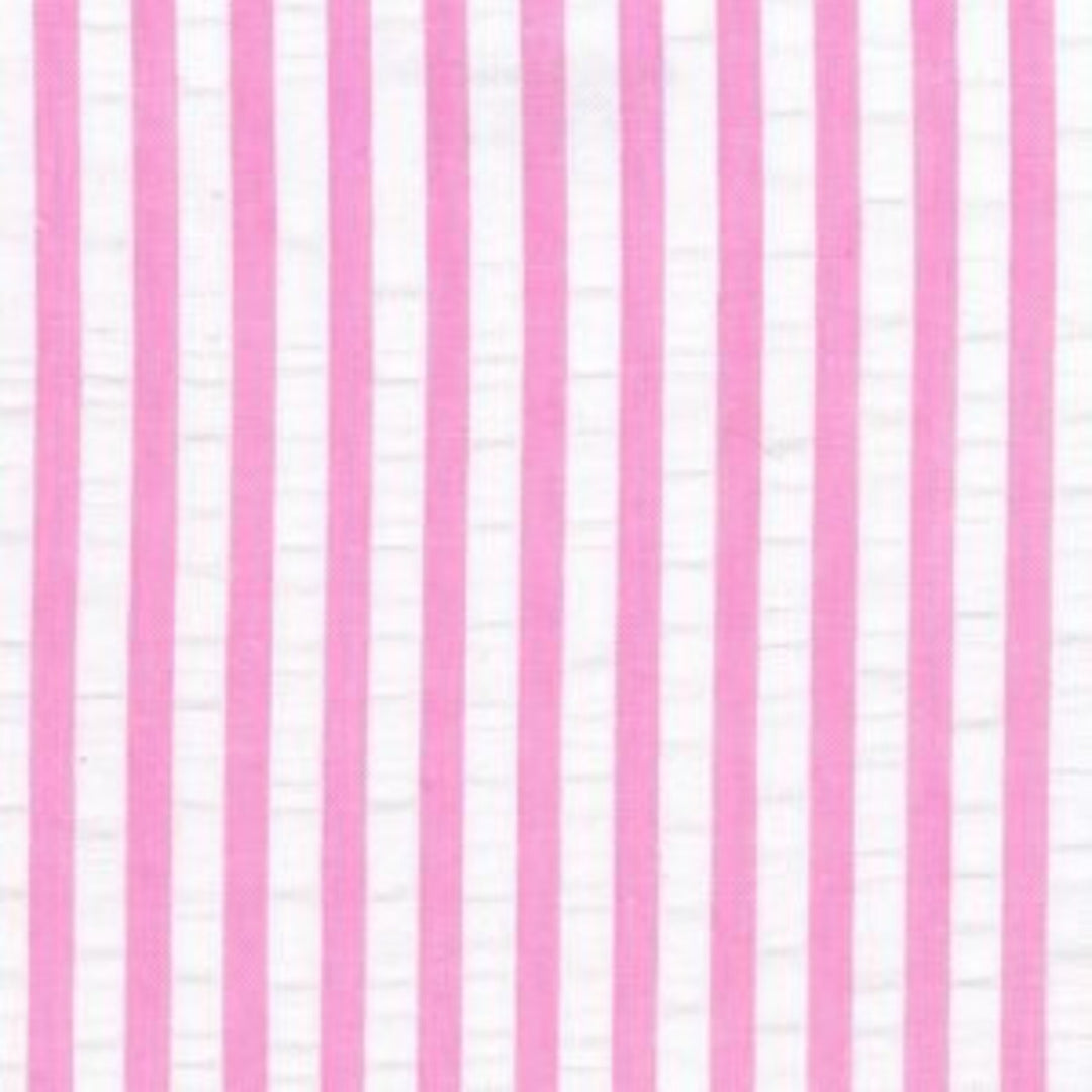 Bubblegum Pink Seersucker Stripe - #WS/W17