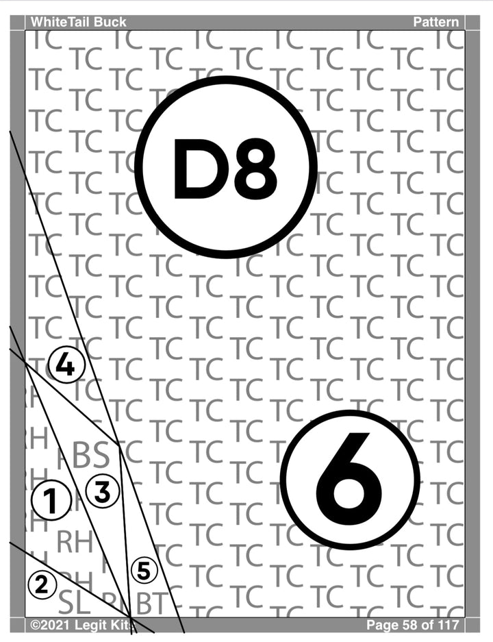 White Tail Buck Quilt Kit