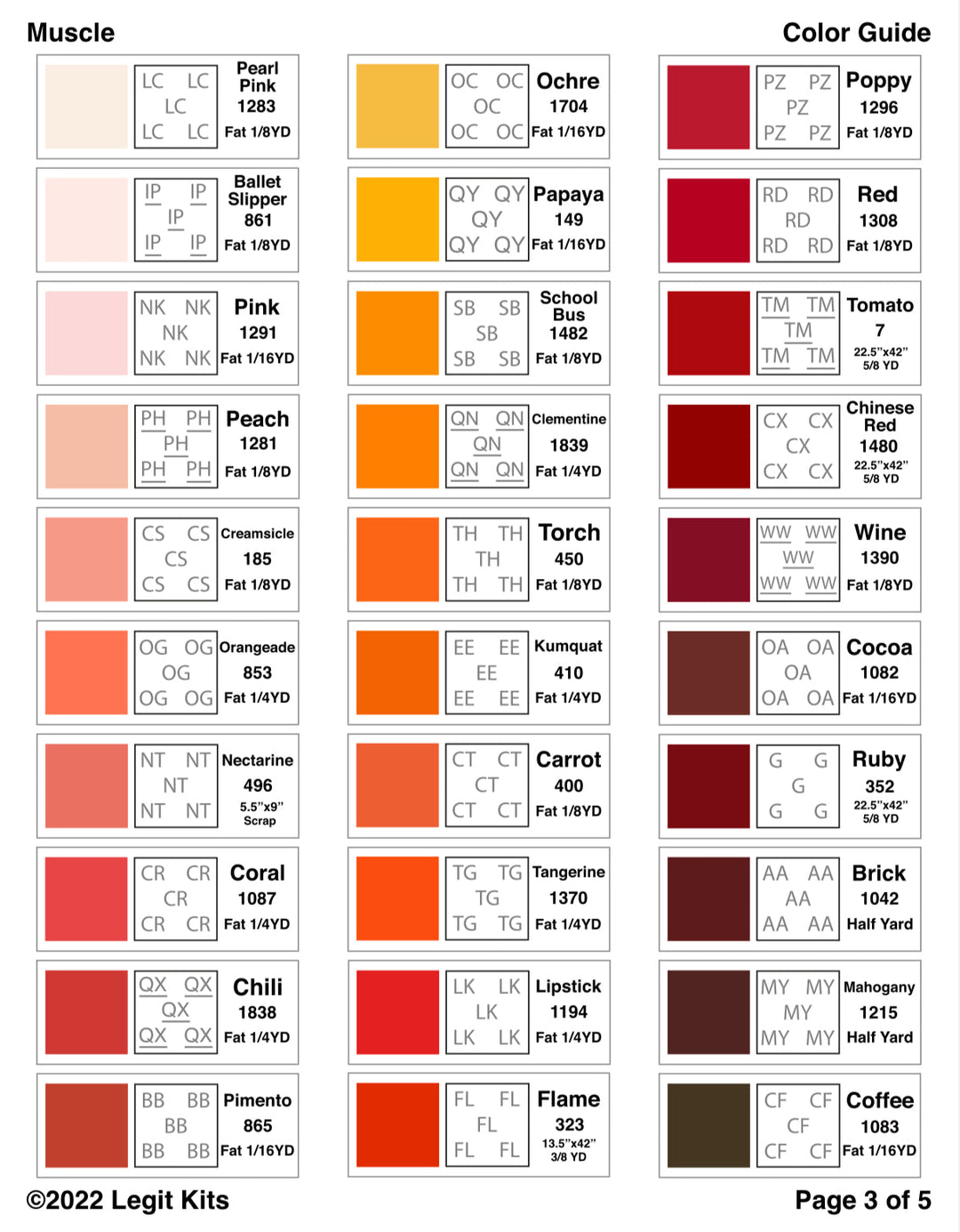Musclemat Pattern Muscle Pattern β The Sewing House, Inc