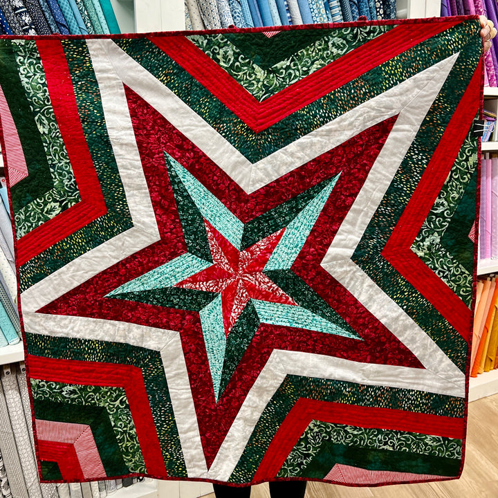 Christmas Star Storm Mini Quilt Kit