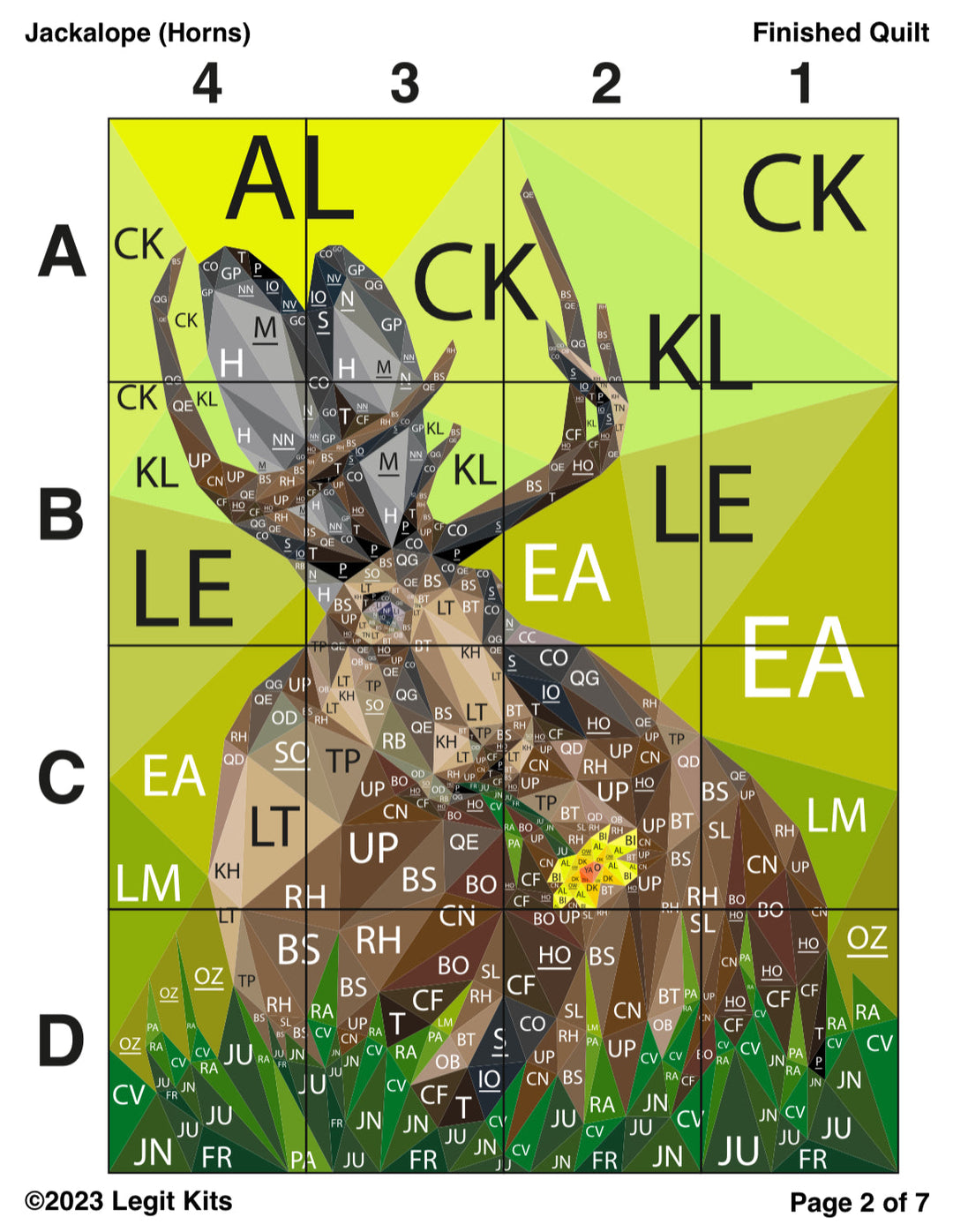 Jackalope Quilt Kit