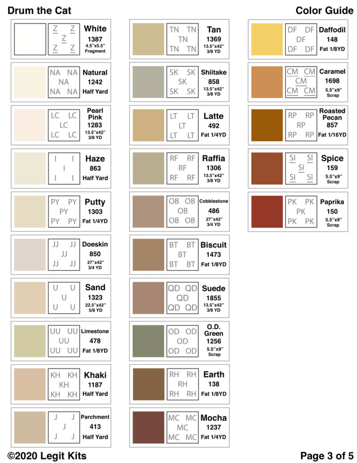 Drum the Cat Quilt Kit