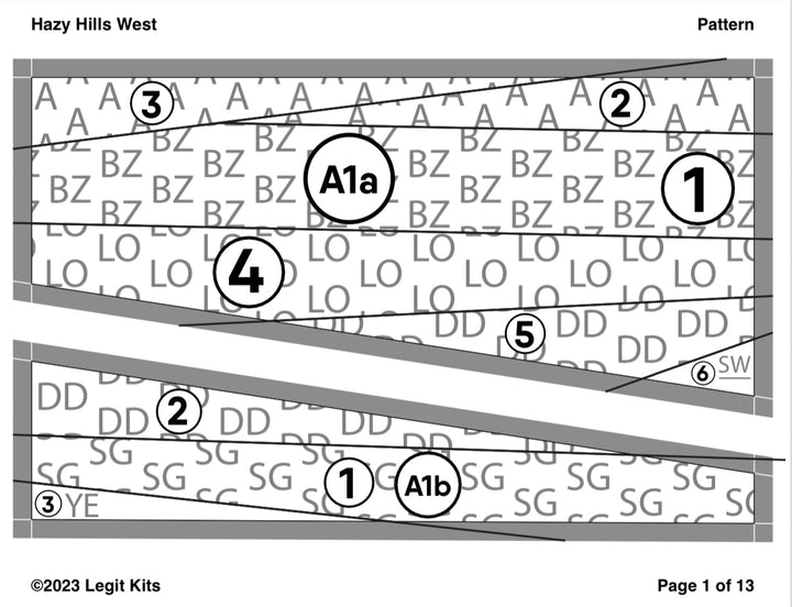 Hazy Hills West Pattern