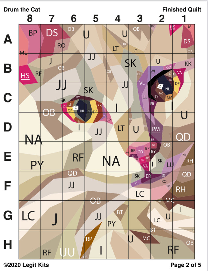 Drum the Cat Quilt Kit