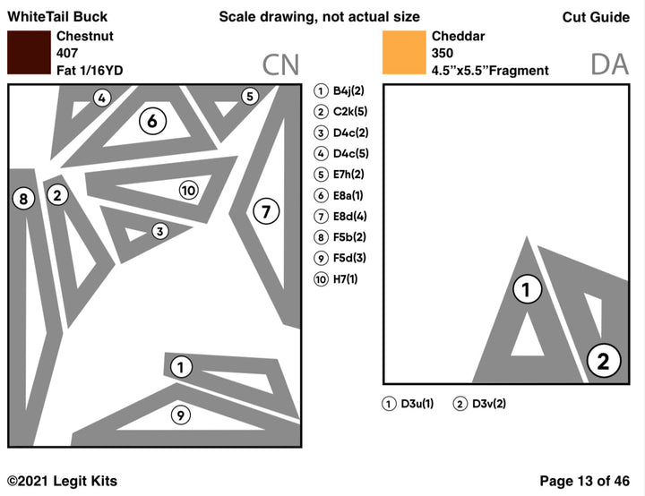 White Tail Buck Quilt Kit