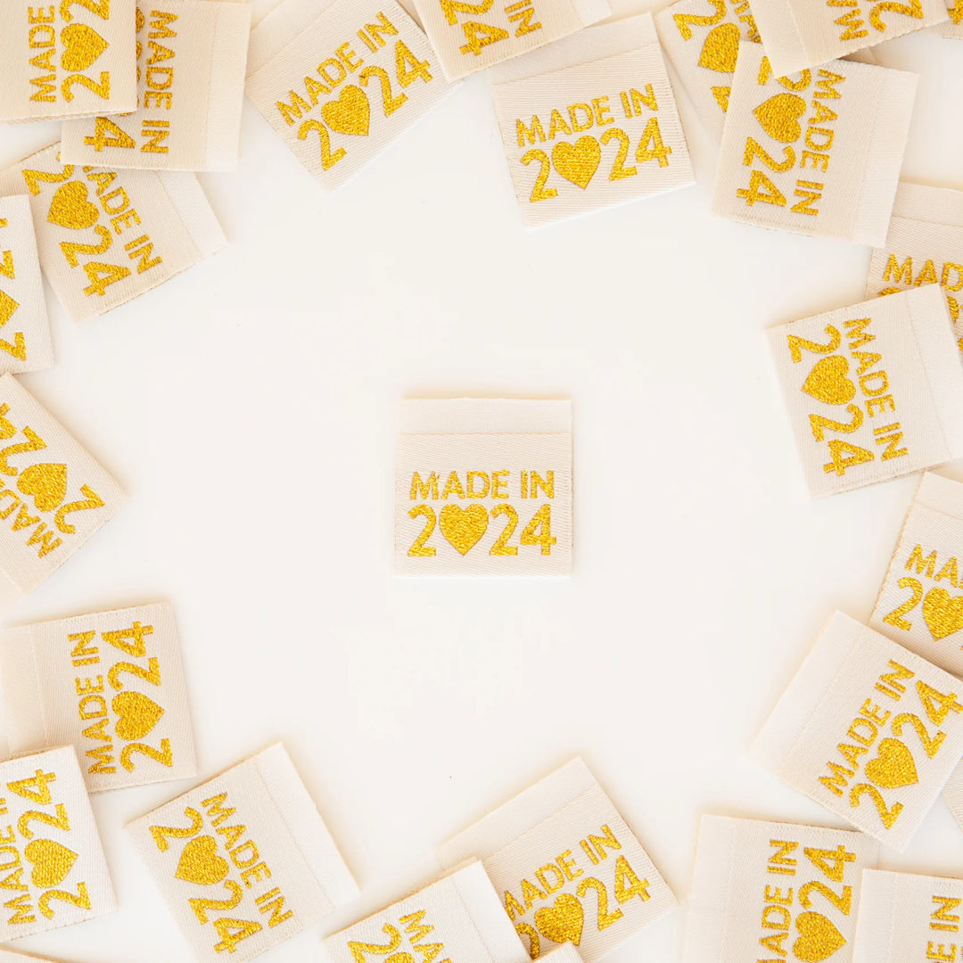 Made in 2024 Gold Woven Labels