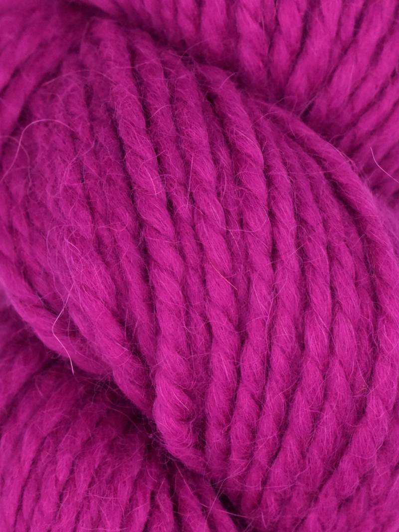 Close-up of bright pink yarn
