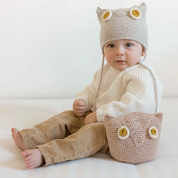 Crochet Owl Hat And Toy Kit