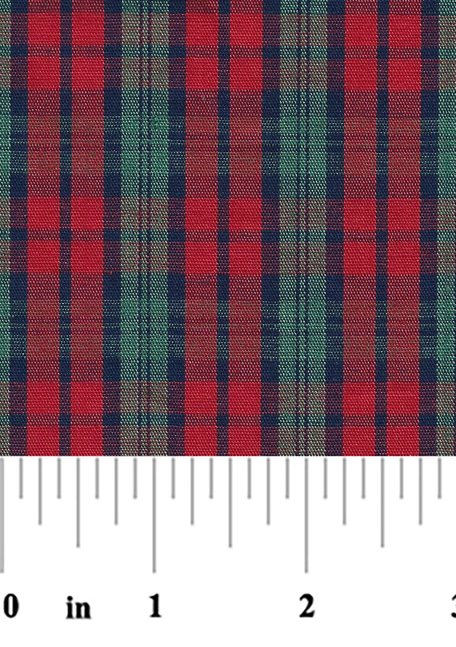 Navy, Red, and Green Plaid - P-65